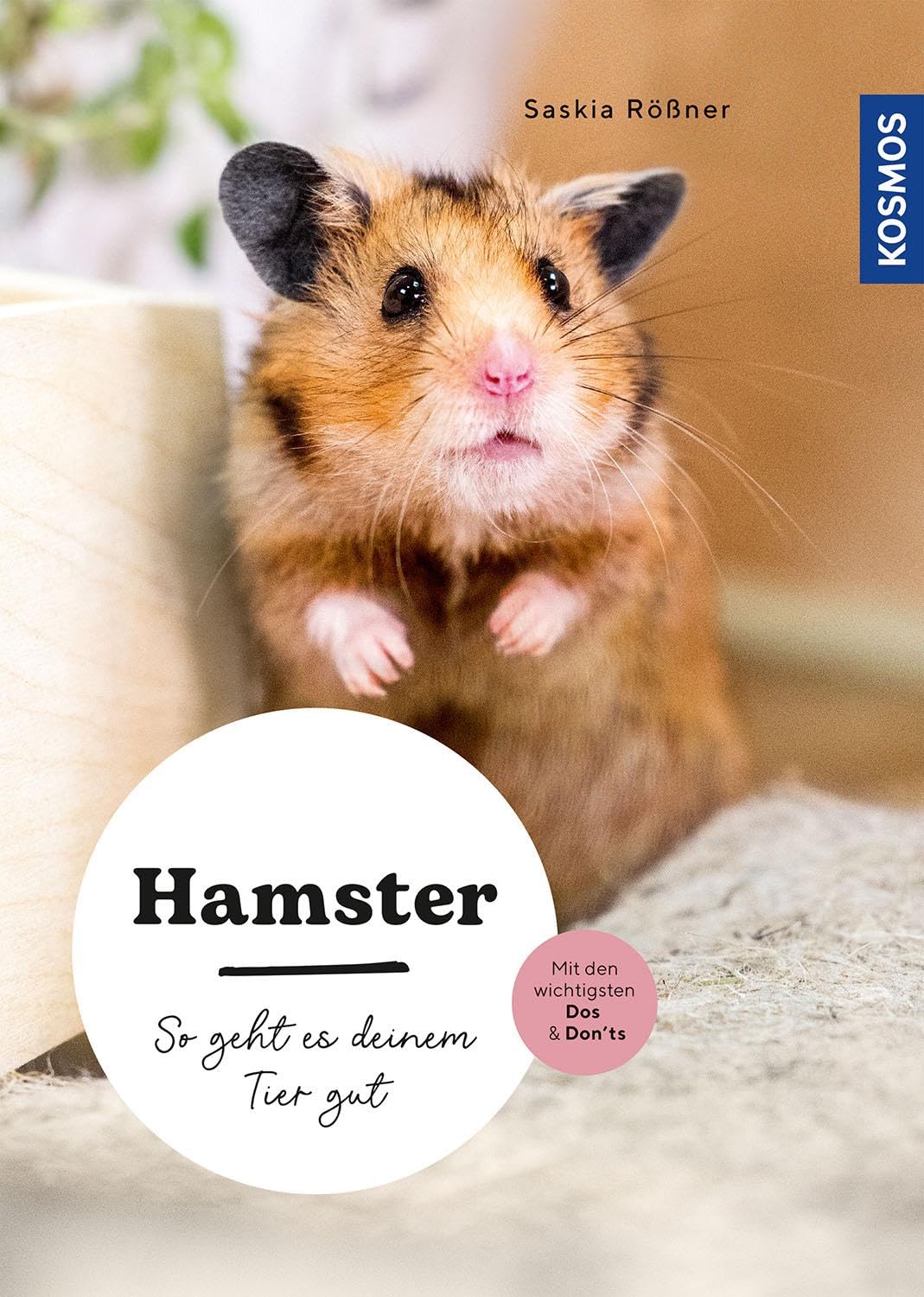 Titelseite des Buchs "Hamster: So geht es deinem Tier gut", geschrieben von der Hamsterhilfe Südwest